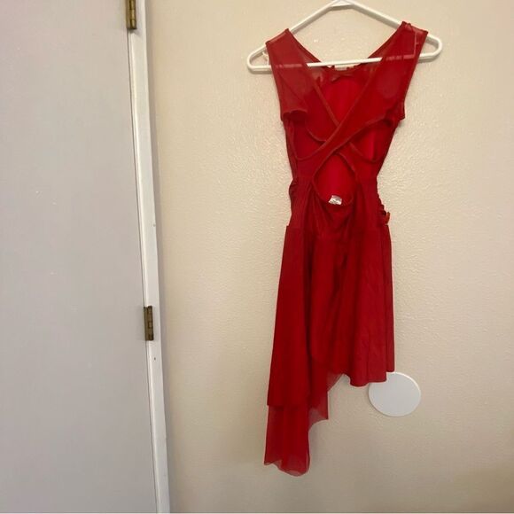 Red Dance costume 20609 We Both Know lyrical embellished MA-Medium adult - Picture 8 of 12